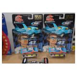 Assorted NASCAR Collectibles - Die Cast Cars, License Plate Frame