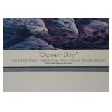 1985 Framed Terry Redlin Print "Riverside Pond"
