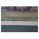 Framed Clyde Muller Print "Labor Day Weekend, 1993"