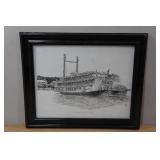 Framed Boat Print "Showboat Branson Belle"