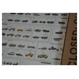 Combat Vehicles of the Military Poster Chart