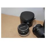 Minolta SRT101 35mm SLR Camera with Lenses and Accessories