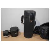 Minolta SRT101 35mm SLR Camera with Lenses and Accessories