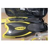 Cressi Adult Rondine Palau Fin Snorkel Set - Fin Size M/L