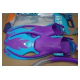 Cressi Kids Snorkel Set - Fin Size L/XL