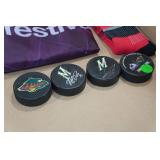 Assorted - Snow Tube, Pucks, Tools, MN Wild Sign ,Wet Suit