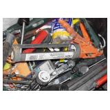 Assorted Hardware - Paint Trays, Tool Belt, Face Shield, Tools