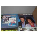 Assorted Vinyl Records - Conway Twitty, Loretta Lynn, Ernest Tubb