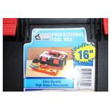 Professional 16" Tool Box with Removable Tool Tray