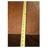 Vintage Wooden Desk with 9 Drawers and Custom Inscription