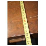 Vintage Wooden Desk with 9 Drawers and Custom Inscription