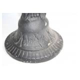 Vintage Marble-Top Side Table with Cherub Design Base