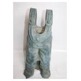 Unique Decorative Planter in the Shape of Overalls, 20 inches Tall