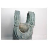 Unique Decorative Planter in the Shape of Overalls, 20 inches Tall