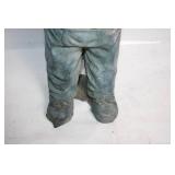 Unique Decorative Planter in the Shape of Overalls, 20 inches Tall