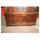 Vintage Mahogany China Cabinet with Glass Doors
