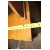 Vintage Wooden Hutch with Shelves and Drawers