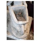 Concrete Garden Statue of Boy with Wheelbarrow