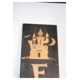 Tall Wooden Halloween Sign - 