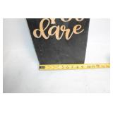 Tall Wooden Halloween Sign - 