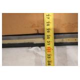 Framed Artwork with Dual Sided Pieces -- Native American Riders and Abstract Art