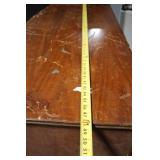 Vintage Wooden Dresser with Curved Drawers and Brass Handles