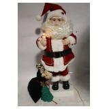 24" Animated and Musical Santa with Sack and Christmas Tree