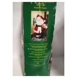 24" Animated and Musical Santa with Sack and Christmas Tree