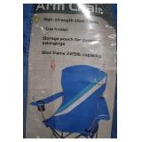 Ozark Trail Fashionable Folding Arm Chair with Cup Holder