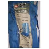 Ozark Trail Fashion Folding Arm Chair with Storage Pouch
