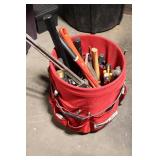 Bucket Boss Tool Organizer Filled with Assorted Hand Tools