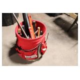 Bucket Boss Tool Organizer Filled with Assorted Hand Tools