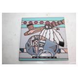 Earthtones Tile and Marble Trinket Tray Set