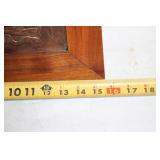 Copper Relief Art of The Last Supper in Wooden Frame