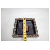 Handmade Ceramic Serving Platter with Geometric Design