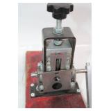 Heavy-Duty Manual Label Dispenser on Wooden Base