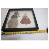 Framed Native American Feathered Decorative Pieces