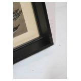 Vintage Framed Landscape Print with Signature