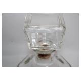 Vintage Glass Decanter Set with 4 Shot Glasses