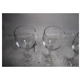Mixed Set of 9 Wine and Champagne Glasses with Wicker Basket