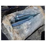 Set of MIVA Skid Steer Attachments with Hardware - 2 Buckets, 1 Tilting Bucket, Rake, Mounts, Trench Bucket, Grapple