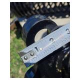 Set of MIVA Skid Steer Attachments with Hardware - 2 Buckets, 1 Tilting Bucket, Rake, Mounts, Trench Bucket, Grapple