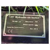 34-Inch Hydraulic Tilt Bucket for 5 Ton Excavator