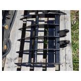 19" Grapple Rake Attachment for Mini Excavator