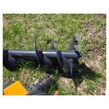 Wolverine Mini Post Auger Hydraulic Drive Unit and 12" Bit - Fits Mini Skid Steer