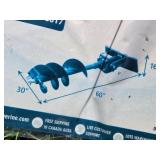 Wolverine Mini Post Auger Hydraulic Drive Unit and 12" Bit - Fits Mini Skid Steer