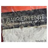 Lot of 9 Rolls of Barrier or Snow Fence Rectangular Pattern 48" x 100"