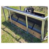 Wolverine 84" Skid Loader Dozer Angle Blade with Hydraulic Swing and 9" Grade Cylinder Model: SWDB-11-84W