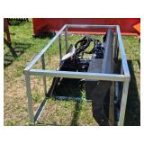 Wolverine 84" Skid Loader Dozer Angle Blade with Hydraulic Swing and 9" Grade Cylinder Model: SWDB-11-84W