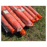 Lot of 9 Rolls of Barrier or Snow Fence Rectangular Pattern 48" x 100"